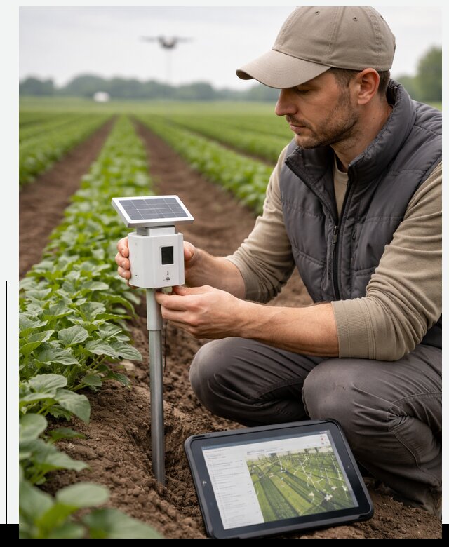 IoT мониторинг сельскохозяйственных полей и контроля в Киселёвске